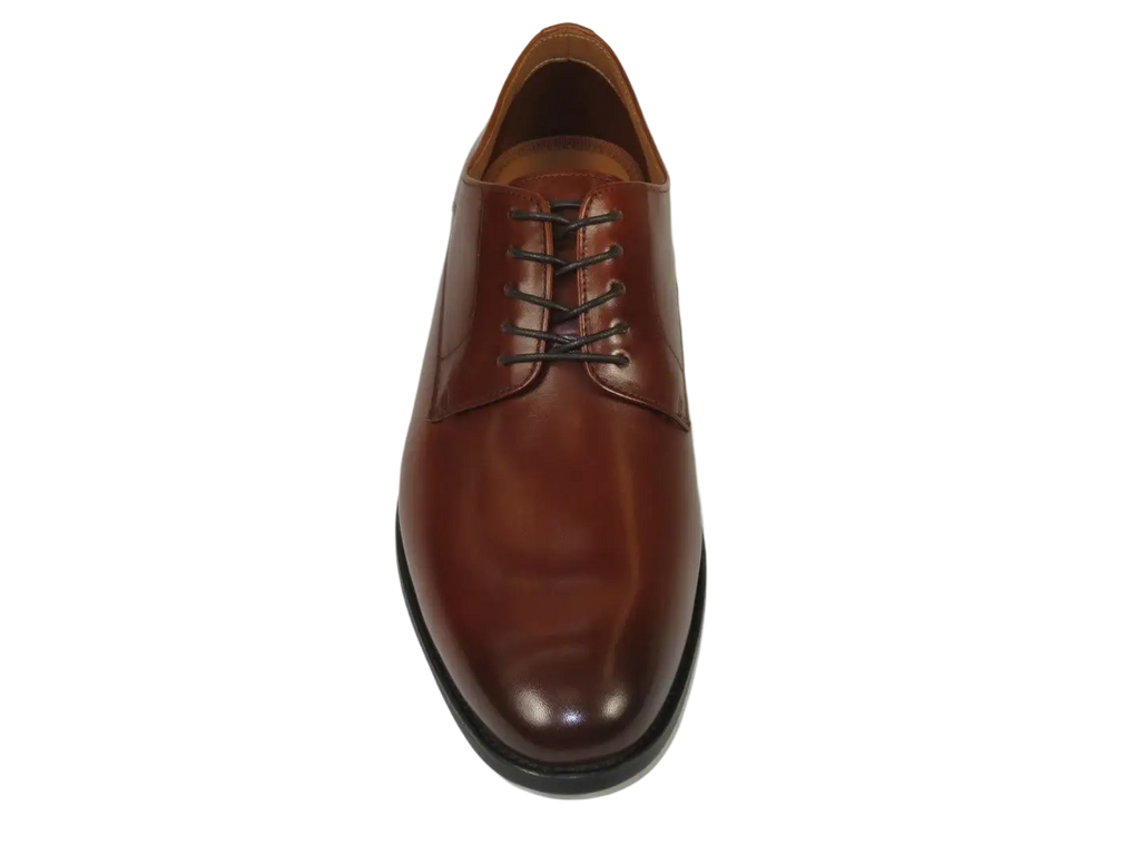 Men's Shoes STEVE MADDEN Leather upper Lace Up Plain Toe Daedric Tan