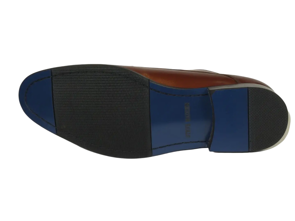 Men's Shoes STEVE MADDEN Leather upper Lace Up Plain Toe Daedric Tan