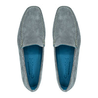 Giovacchini By Belvedere Italian Shoes Diego Suede Slip On Metal