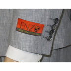 Men's ENZO 100% Linen Spring Summer Suit Light Weight Breathable E58302-4 Gray