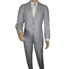 Men's ENZO 100% Linen Spring Summer Suit Light Weight Breathable E58302-4 Gray
