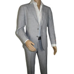 Men's ENZO 100% Linen Spring Summer Suit Light Weight Breathable E58302-4 Gray