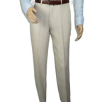 Men's ENZO Linen Spring Summer Suit Light Weight Breathable E58302-7 Natural