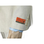 Men's ENZO Linen Spring Summer Suit Light Weight Breathable E58302-7 Natural
