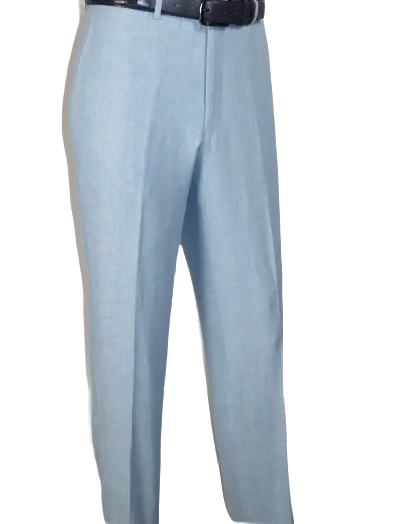 Men's ENZO Linen Spring Summer Suit Light Weight Breathable E58302-9 Light Blue
