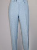Men's ENZO Linen Spring Summer Suit Light Weight Breathable E58302-9 Light Blue