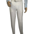 Men's ENZO Linen Spring Summer Suit Light Weight Breathable E58302-1 White