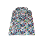 Men's EMILIO CERUTTI Sport Shirt 100% Cotton Long Sleeves #EMC11 Multi Green