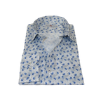 Men's EMILIO CERUTTI Sport Shirt 100% Cotton #EMC5 Multi Gray Floral