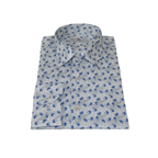 Men's EMILIO CERUTTI Sport Shirt 100% Cotton #EMC5 Multi Gray Floral