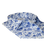 Men's EMILIO CERUTTI Sport Shirt 100% Cotton Long Sleeves #EMC7 White Multi