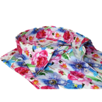 Men's EMILIO CERUTTI Sport Shirt 100% Cotton Long Sleeves #EMC9 Multi Red Floral