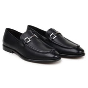 Belvedere Italian Deerskin Shoes EMILIO Black Slip On