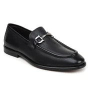 Belvedere Italian Deerskin Shoes EMILIO Black Slip On