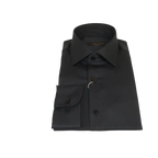 Men's Dress Shirt ENZO PARK Turkey Soft Cotton Wrinkle Resistant Enzo3 Black