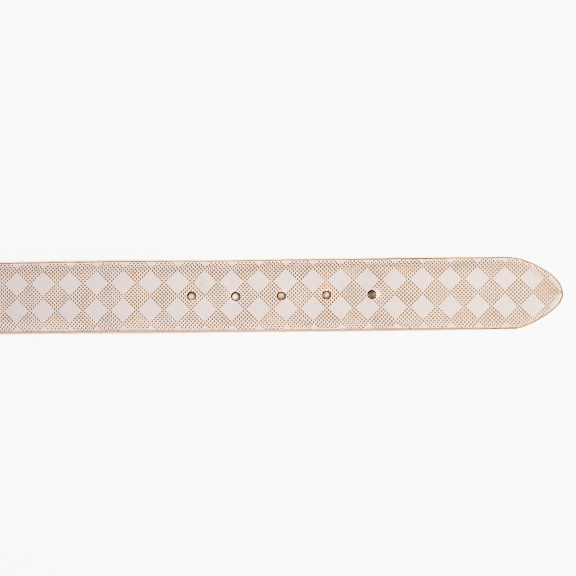 The Cenova White Calfskin Belt