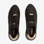 Vinci The Majesty Black & Gold Leather Men Sneaker