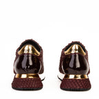Vinci The Majesty Burgundy Leather Men Fashion Sneaker