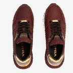 Vinci The Majesty Burgundy Leather Men Fashion Sneaker