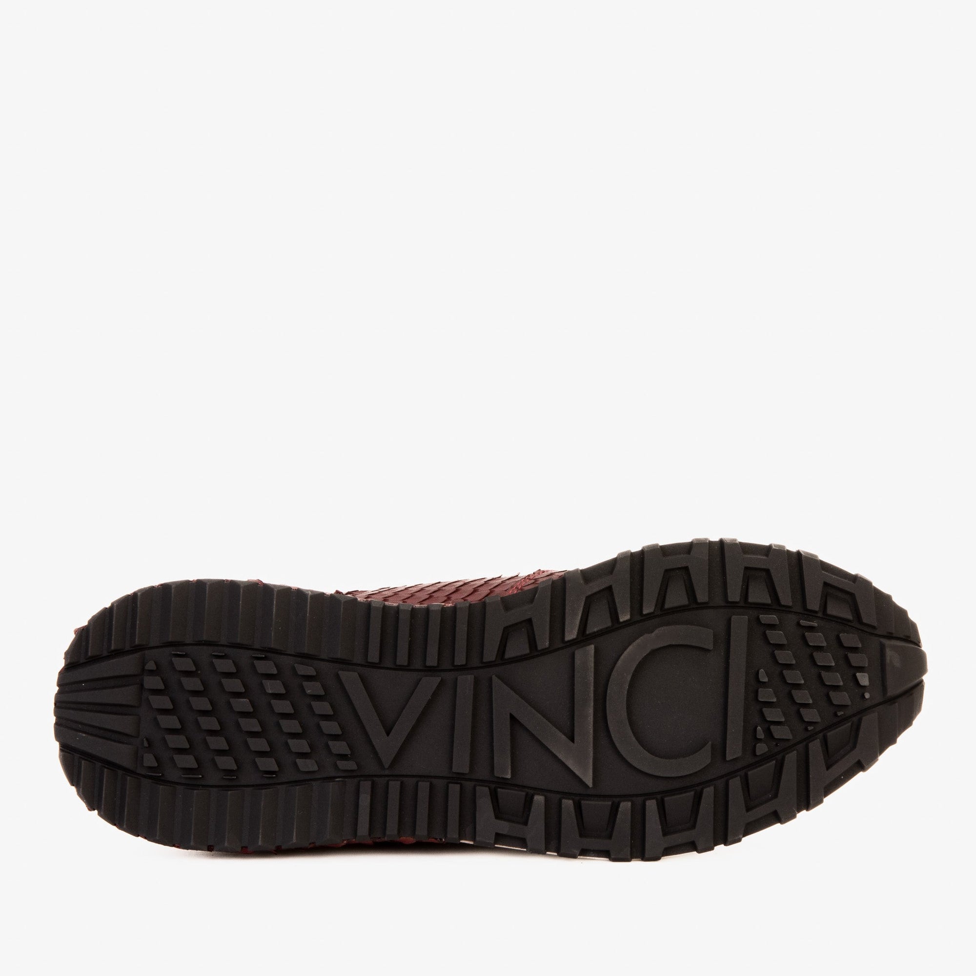 Vinci The Majesty Burgundy Leather Men Fashion Sneaker