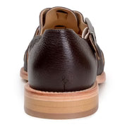 Belvedere Men's Elio sandal Italian Deerskin Leather Brown