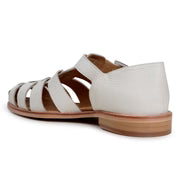 Belvedere Men's Elio sandal Italian Deerskin Leather Milk