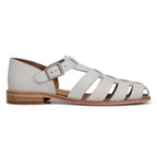 Belvedere Men's Elio sandal Italian Deerskin Leather Milk