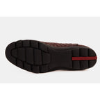 The Luxpre Burgundy Leather Handwoven Casual Chelsea Men Boot Final Sale!