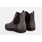 The Luxpre Grey Leather Handwoven Casual Chelsea Men Boot Final Sale!