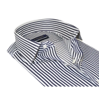 Men's Dress Shirt ENZO PARK Turkey 100% Cotton Breathable Enzo10 Black Stripe