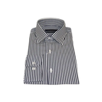Men's Dress Shirt ENZO PARK Turkey 100% Cotton Breathable Enzo10 Black Stripe