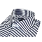 Men's Dress Shirt ENZO PARK Turkey 100% Cotton Breathable Enzo10 Black Stripe