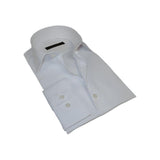 Men's Dress Shirt ENZO PARK Turkey Soft Cotton Wrinkle Resistant Enzo1 White