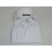 Men's Dress Shirt ENZO PARK Turkey Soft Cotton Wrinkle Resistant Enzo1 White