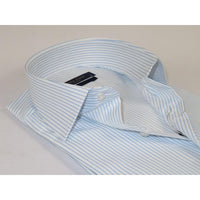 Men's Shirt ENZO PARK Turkey Soft Cotton Wrinkle Resistant Enzo6 Blue Stripe