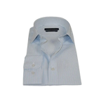 Men's Shirt ENZO PARK Turkey Soft Cotton Wrinkle Resistant Enzo6 Blue Stripe