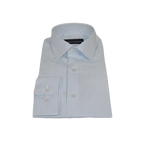 Men's Shirt ENZO PARK Turkey Soft Cotton Wrinkle Resistant Enzo6 Blue Stripe