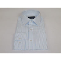 Men's Shirt ENZO PARK Turkey Soft Cotton Wrinkle Resistant Enzo6 Blue Stripe