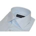 Men's Shirt ENZO PARK Turkey Soft Cotton Wrinkle Resistant Enzo6 Blue Stripe
