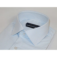 Men's Shirt ENZO PARK Turkey Soft Cotton Wrinkle Resistant Enzo6 Blue Stripe