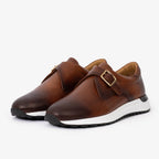 The Luxe Tan Buffalo Leather Women Sneaker
