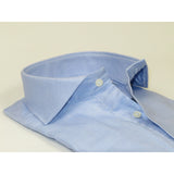 Men's Shirt FAMOZO Turkey 100% Cotton Cut-away Collar French Cuffs FA2 Blue