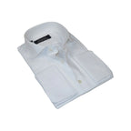 Men's Shirt FAMOZO Turkey 100% Cotton Cut-away Collar French Cuffs FA4 White