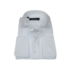 Men's Shirt FAMOZO Turkey 100% Cotton Cut-away Collar French Cuffs FA4 White