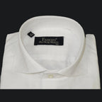 Men's Shirt FAMOZO Turkey 100% Cotton Cut-away Collar French Cuffs FA4 White