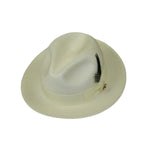 Men's Milani Straw Braided Fedora Hat Soft Crushable FDS-002 Solid Ivory