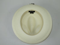 Men's Milani Straw Braided Fedora Hat Soft Crushable FDS-002 Solid Ivory