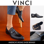 The Kazablanka Navy Leather Bit Loafer Men  Shoe