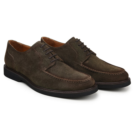 Belvedere Shoes Franco Olive Suede Split-Toe Derby