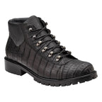 Belvedere Felipe Genuine Caiman Crocodile Pebble Italian Leather Boots CB06